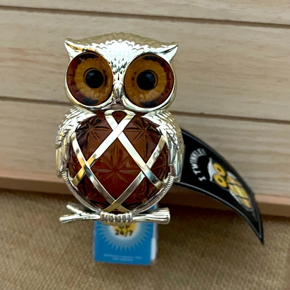Bath & Body Works Fall Fiber Optic Owl Nightlight Wallflower Fragrance Plug - Picture 4 of 11
